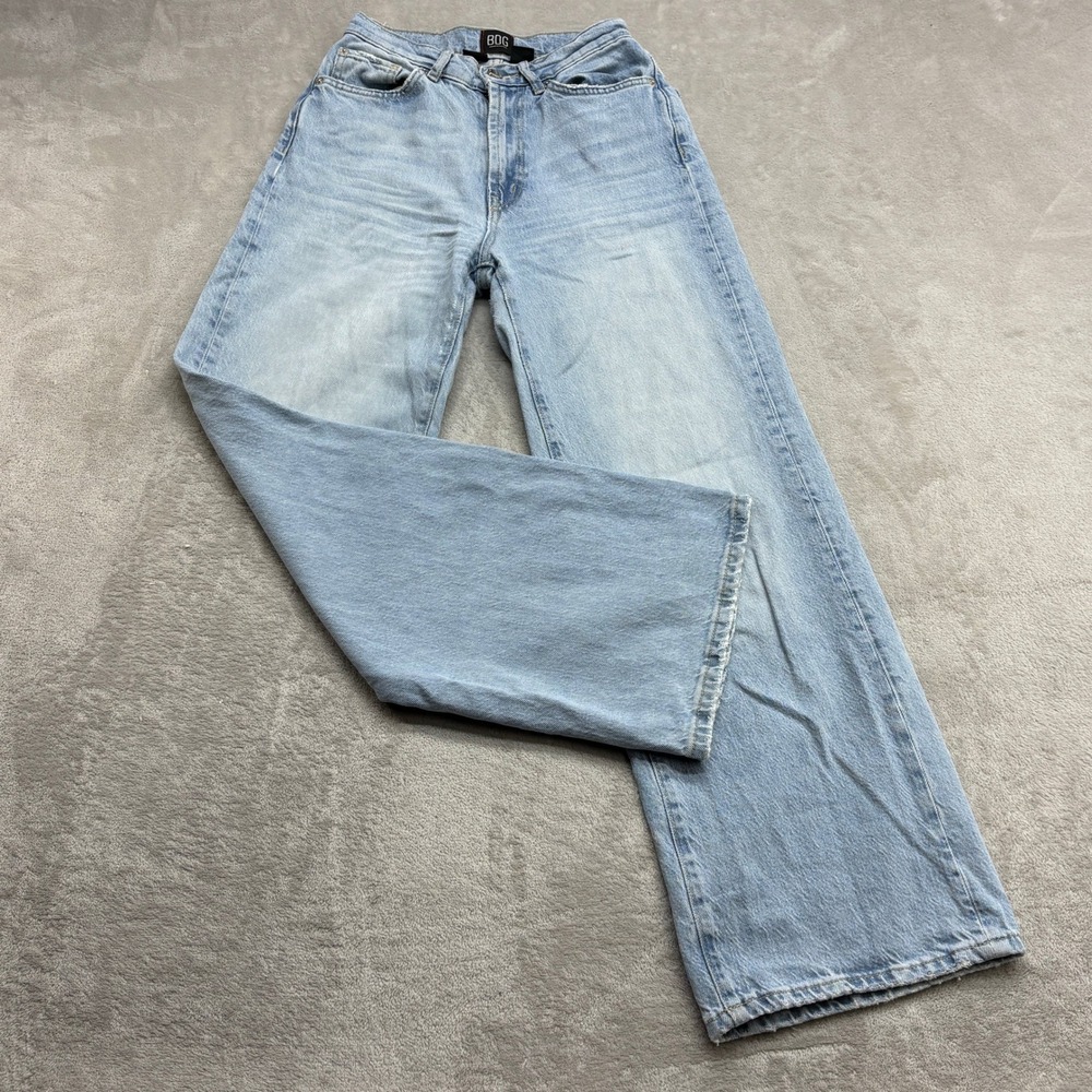 BDG High & Wide Jeans Women's 24 Light Wash Blue High Rise Wide Leg Baggy Denim